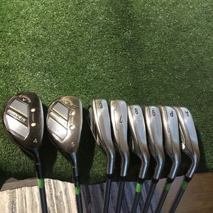 Callaway Mavrik Hybrids/Irons Set 4H, 5H, 6-PW-GW Regular Catalyst Graphite READ