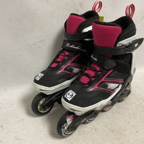 Used Rollerblade SPITFIRE XT G 2-5 Junior Rec Fitness Skates Pink Adjustable 11855-S000200468