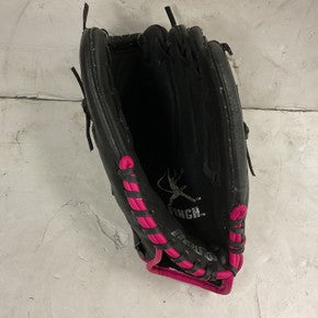 Used Mizuno Finch GPP 1155F1 RH Throw Fastpitch Gloves Black And Pink 11 1/2" 11855-S000200444