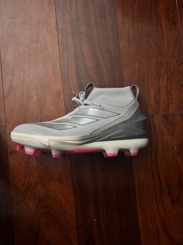 Men's Size M 11.5 (W 12.5) Adidas adizero High Top Molded Cleats (New)