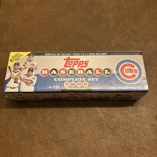 2008 Topps MLB Baseball Complete Factory Sealed Set 1-660 Series 1 & 2 CUBS