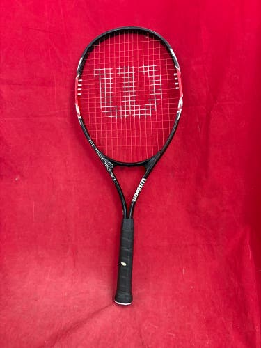 Tennis Racquet: Wilson Fusion XL Tennis Racquet. Grip: 43/8, head: 108”