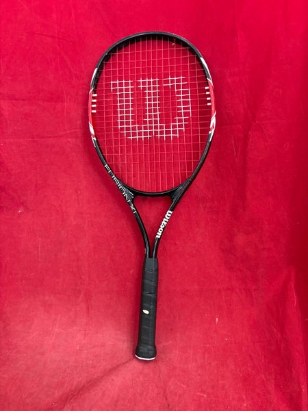 Tennis Racquet: Wilson Fusion XL Tennis Racquet. Grip: 43/8, head: 108”