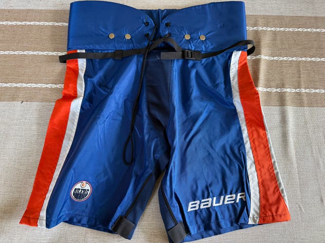 Edmonton Oilers Large Bauer Pant Shell Pro Stock (New)
