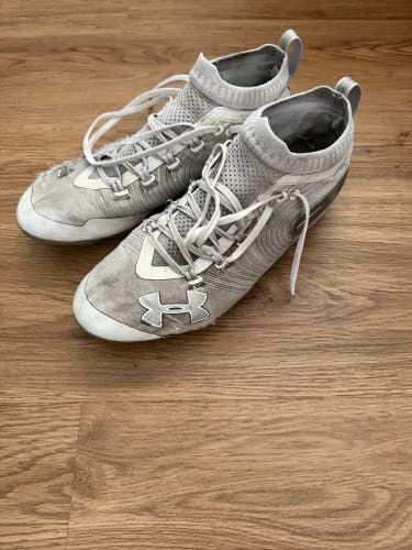 White Size M 11.0 Adult Under Armour Spotlight Mid