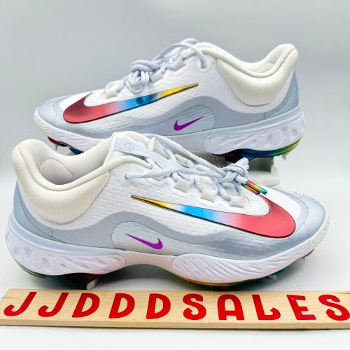 Nike Alpha Huarache Elite 4 Low Baseball Cleats FD2745-106 Rainbow Men’s Sz 12
New Without Box-RARE