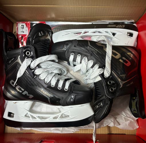 2024 CCM Tacks XF Pro Hockey Skates Regular Width Pro Stock Size 4.5 (New)
