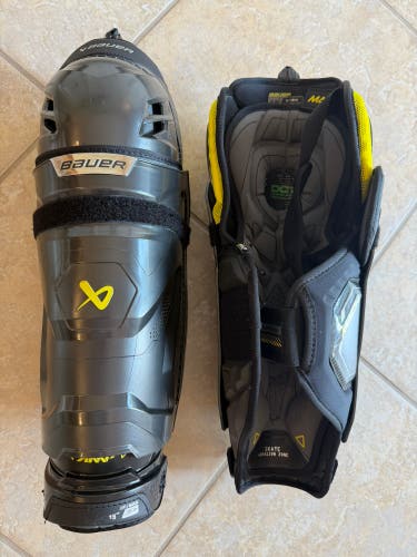 Senior Bauer Supreme Mach 15" Shin Pads (New)