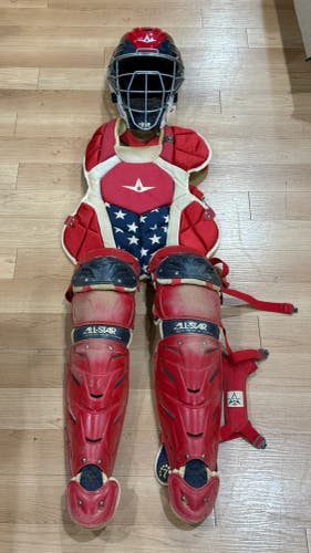 Used Intermediate All Star System 7 Axis Catcher's Set | Age 12 -16
