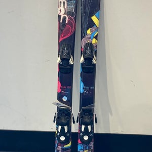 Used Junior Salomon Fish 110 cm Skis | TZ5 Bindings