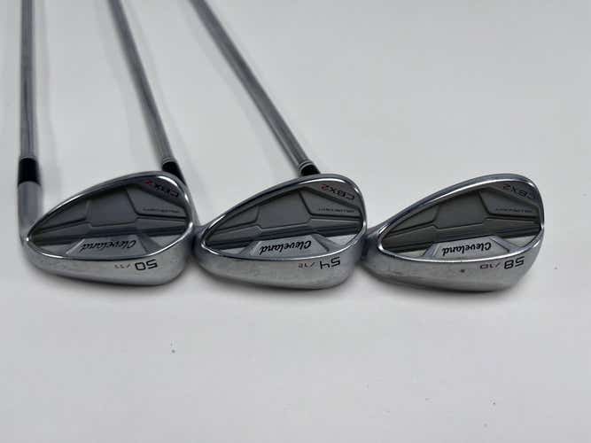 Cleveland CBX 2 Wedge Set 50* 11 54* 12 58* 10 TT DG 115g Wedge Steel Mens RH