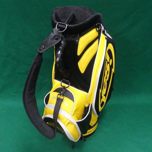 Yes! Golf Adams 10.5" OD Yellow/Black/White Golf Staff Bag w/ Raincover