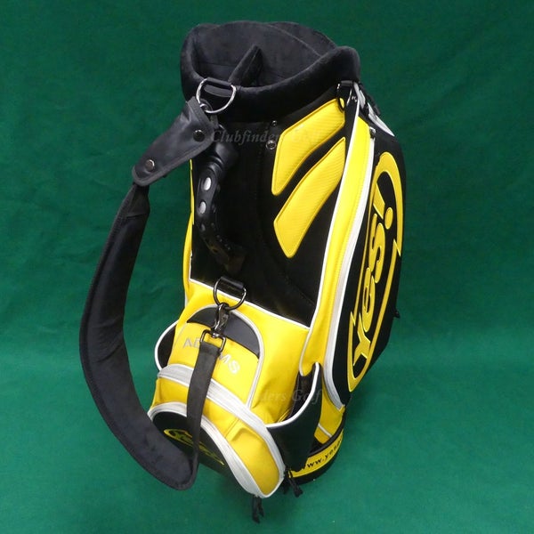 Yes! Golf Adams 10.5" OD Yellow/Black/White Golf Staff Bag w/ Raincover