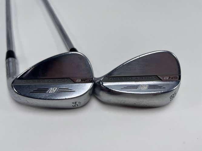 Titleist Vokey SM8 Tour Chrome Wedge Set 54* 14 58* 8 Wedge Steel Mens RH