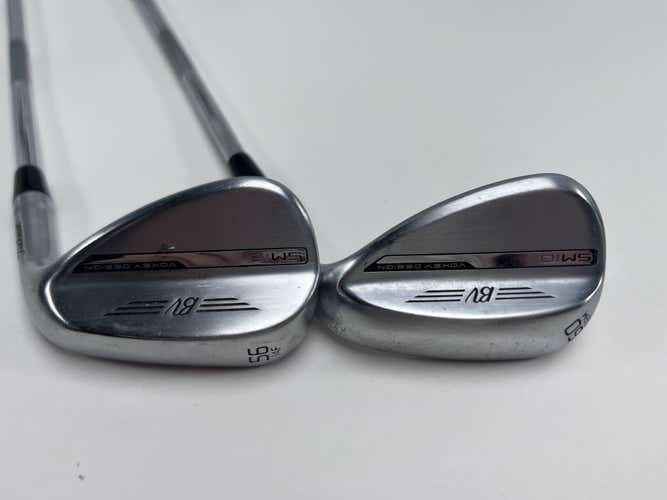 Titleist Vokey SM10 Tour Chrome Wedge Set 56* 14 60* 8 Vokey Wedge Steel Mens RH