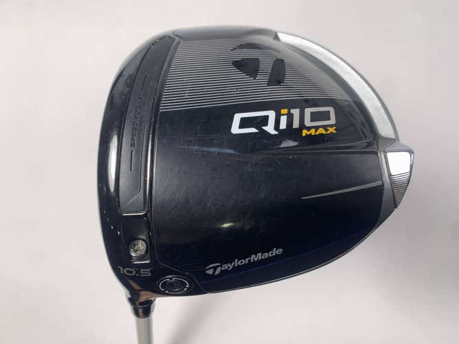 TaylorMade Qi10 MAX Driver 10.5* Clear 3.6 64g Extra Stiff LH Midsize Grip