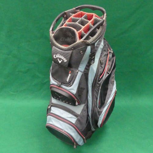 Callaway ORG 15 Black/Light Blue/Red Golf Cart Bag (No Raincover)