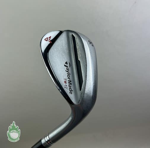 Used RH TaylorMade Milled Grind 2 Chrome TW Wedge 56*-12 Stiff Steel Golf Club
