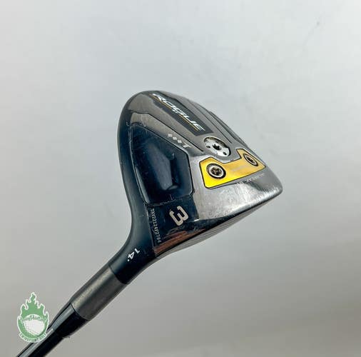 TA Callaway Rogue ST 3 Wood Triple Diamond T 14* HZRDUS X-Stiff Graphite Golf