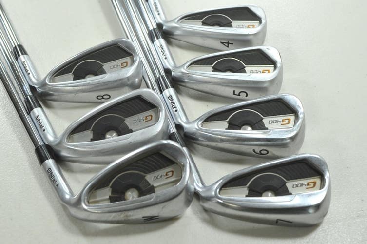 Ping G400 4-W Iron Set Stiff Flex Black Dot Right AWT 2.0 Steel  # 211065