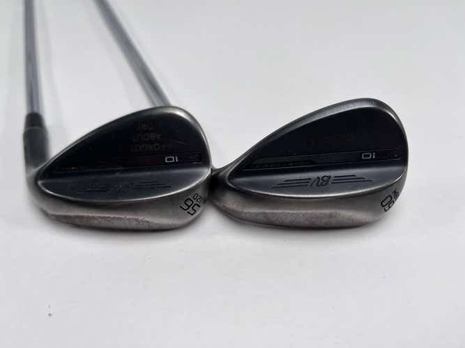 Titleist Vokey SM10 Jet Black Wedge Set 56* 12 | 60* 8 TT DG S400 Stiff Steel RH