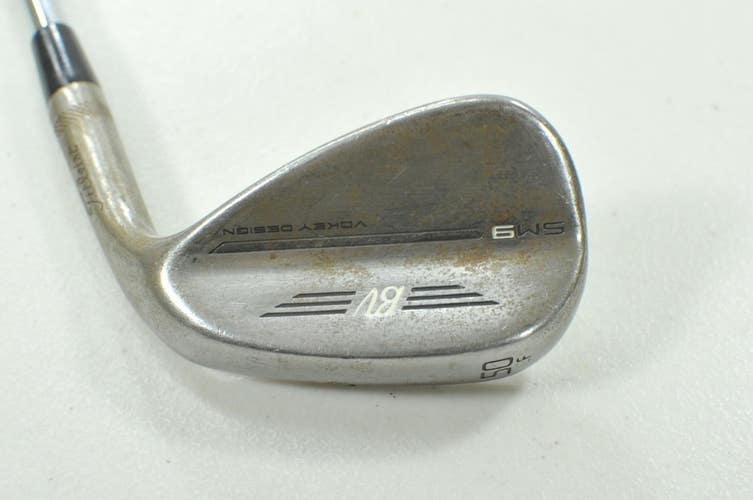 Titleist Vokey SM9 Raw 50*-12F Wedge Right Rifle 6.0 Stiff Flex Steel #211045