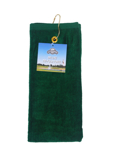New TRI FOLD TOWEL GREEN 11347-JMG80172