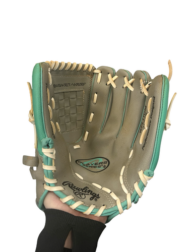 Used Rawlings PLAYERS SERIES BB/SB Glove RH Throw Grey 11" 11682-S000127201