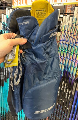 JR SM Bauer Supreme ONE40 Used Small Navy Blue Junior Ice Hockey Pant Pants