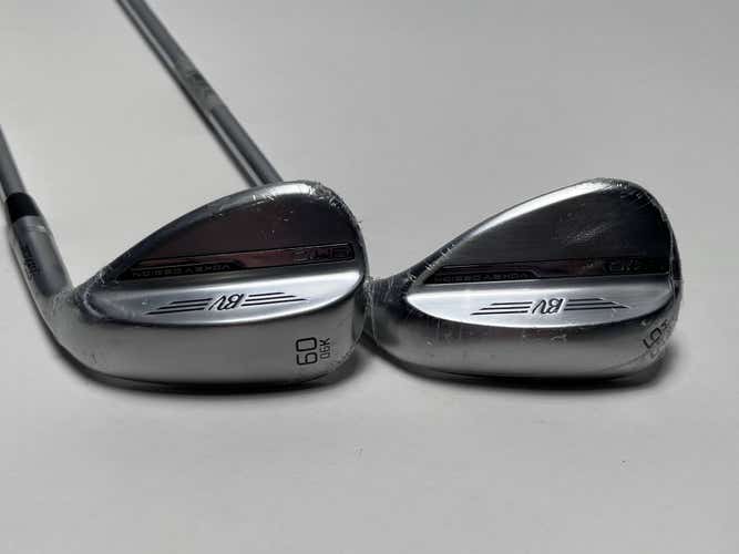 Titleist Vokey SM10 Tour Chrome Wedge Set 56* 8 60* 6 Vokey Wedge Steel Mens RH
