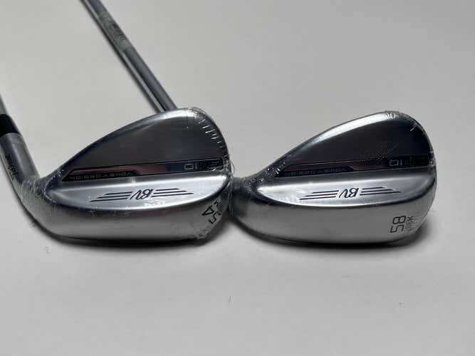 Titleist Vokey SM10 Tour Chrome Wedge Set 54* 8 58* 6 Vokey Wedge Steel Mens RH