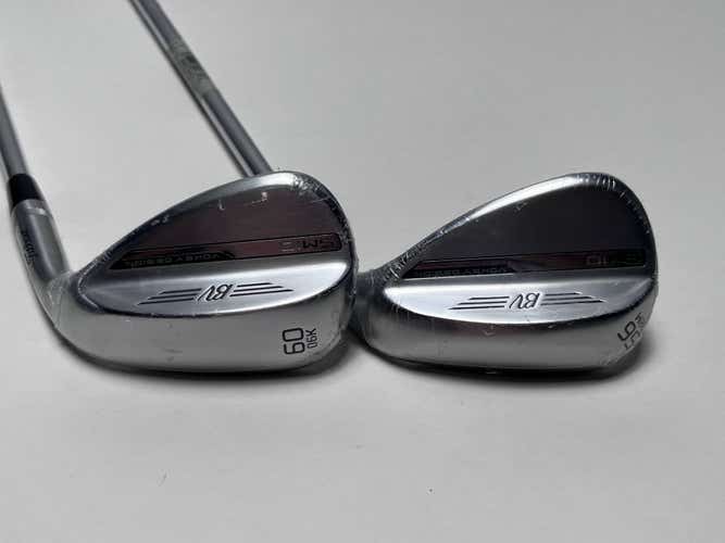 Titleist Vokey SM10 Tour Chrome Wedge Set 56* 8 60* 6 Vokey Wedge Steel Mens RH