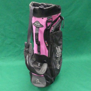 Ping Hoofer Vantage Black/Pink 5-Way Golf Stand Bag w/ Raincover *READ*