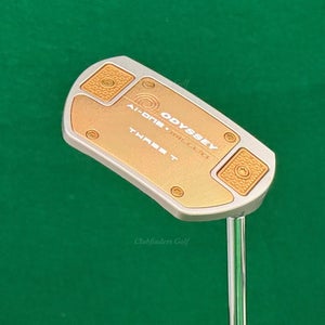 Odyssey 2025 Ai-ONE Milled Three T Silver 34" Slant-Neck Putter SL90 w/ HC
