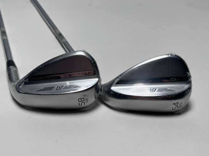 Titleist Vokey SM10 Tour Chrome Wedge Set 54* 10 58* 14 Vokey Steel Mens RH