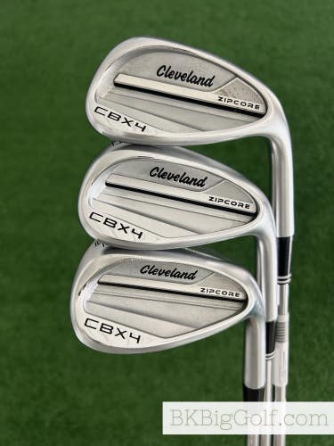 Cleveland CBX4 Zipcore Chrome 3 Wedge Set (50, 54, & 58 Degrees)
