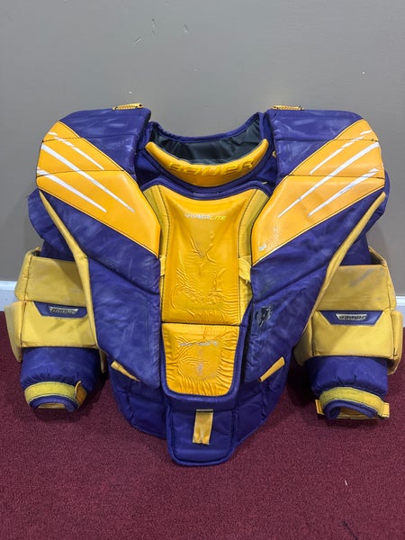 Large Bauer Hyperlite Goalie Chest Protector Pro Stock Item#MNBL