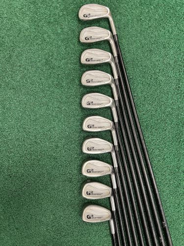 GX2 Giant Golf Iron Set 3-PW+AW+SW Right Hand Regular Flex Graphite Shafts