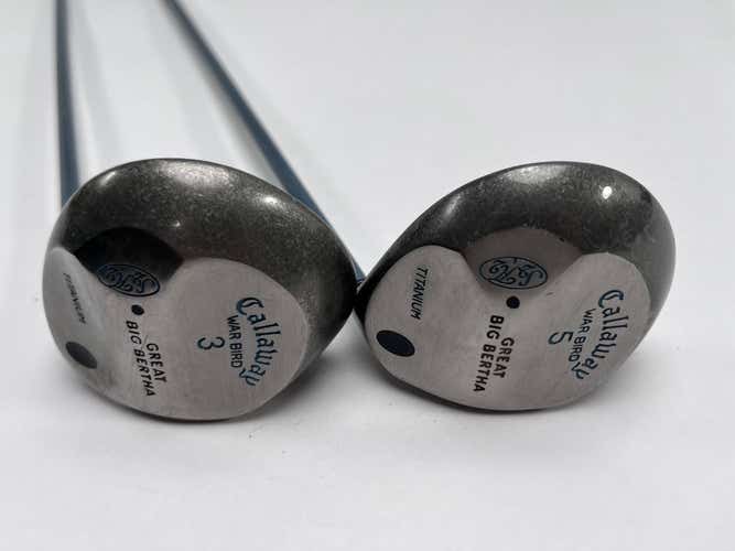 Callaway Original Great Big Bertha 3 & 5 Fairway Set 15* 18* Gems Ladies RH