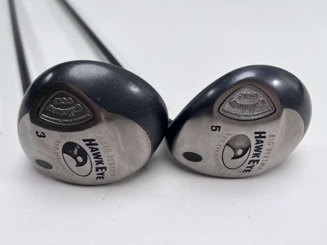 Callaway Hawkeye VFT 3 & 5 Fairway Wood Set 15* 18* System 60 Regular RH