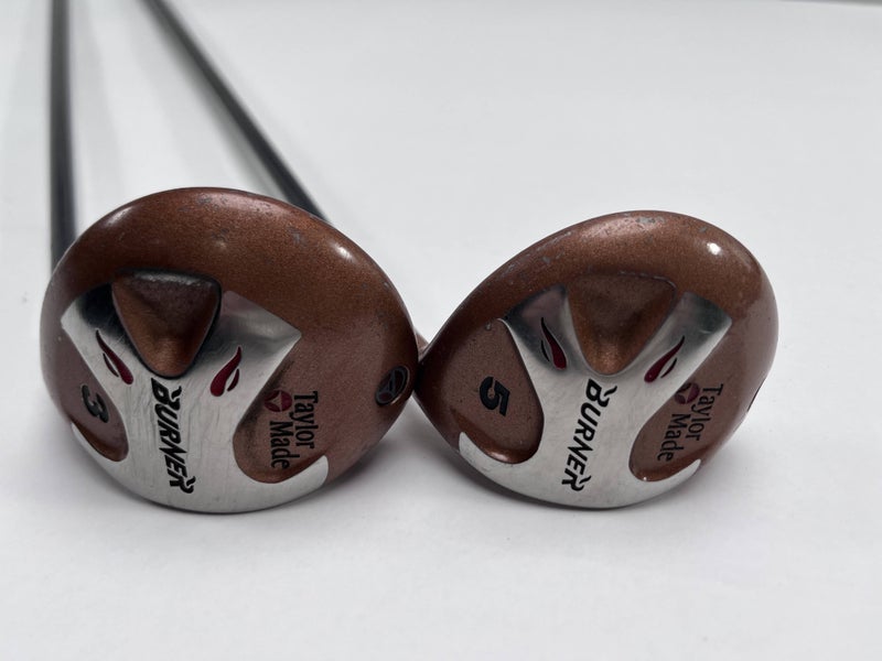 TaylorMade Burner 1994 3 & 5 Fairway Wood Set 15* 18* Bubble S-90 Plus Stiff RH