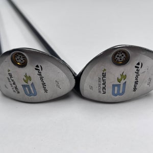 TaylorMade Burner Rescue 2008 4 & 5 Hybrid Set 22* 25* REAX 50g Ladies RH