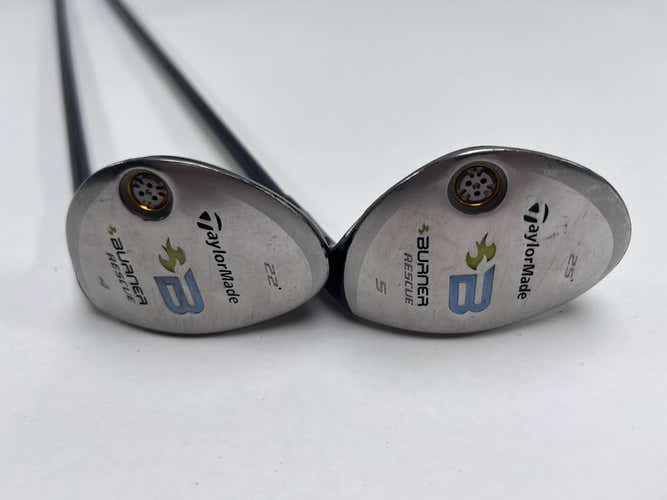 TaylorMade Burner Rescue 2008 4 & 5 Hybrid Set 22* 25* REAX 50g Ladies RH
