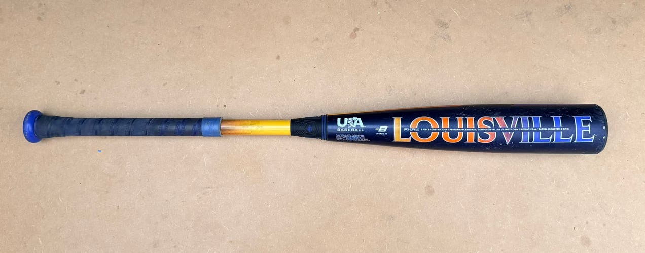 2025 Louisville Slugger Select PWR Hybrid USABat Certified Bat (-8) 22 oz 30" (Used)