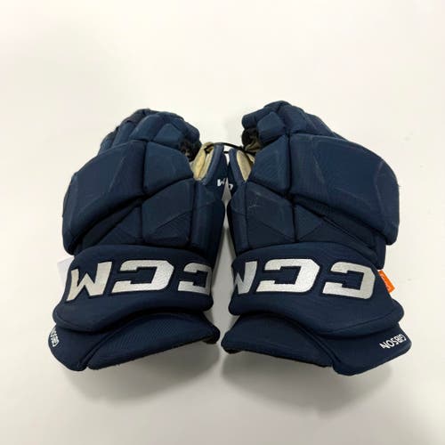 Used Navy CCM Jetspeed Pro Gloves | 15" | #A60