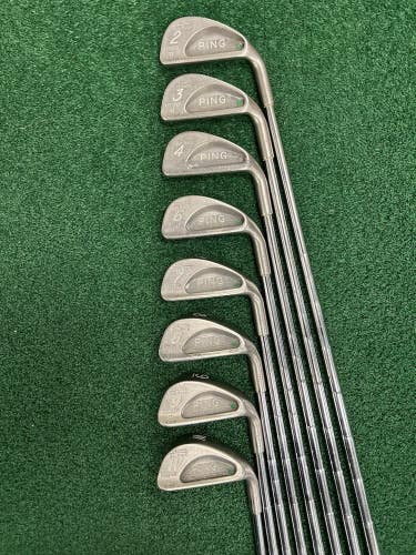 PING Karsten II Iron Set Green Dot 2-PW (No 5 Iron) MRH Stiff Flex Steel Shafts