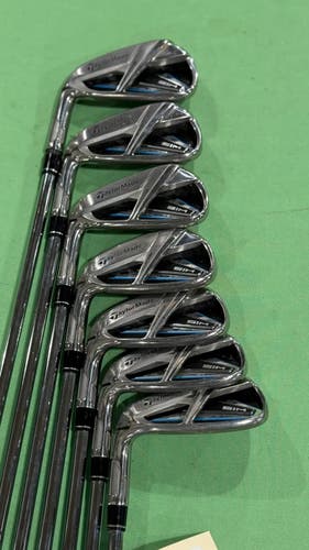 Used Men's TaylorMade SIM Max Left Handed Iron Set | Stiff Flex | Max KBS 85 Steel Shafts