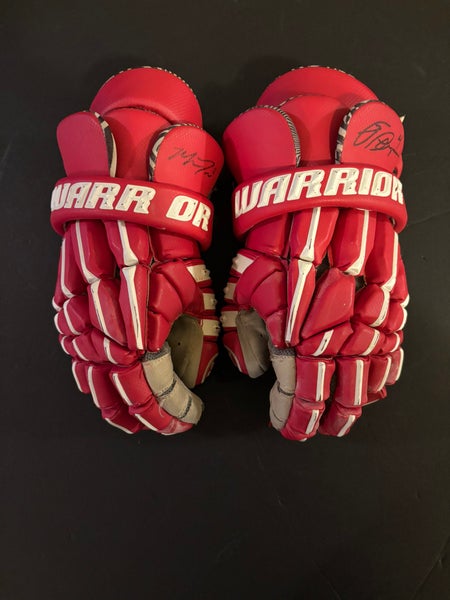 Warrior Lacrosse Gloves signed by Lyle and Miles Thompson