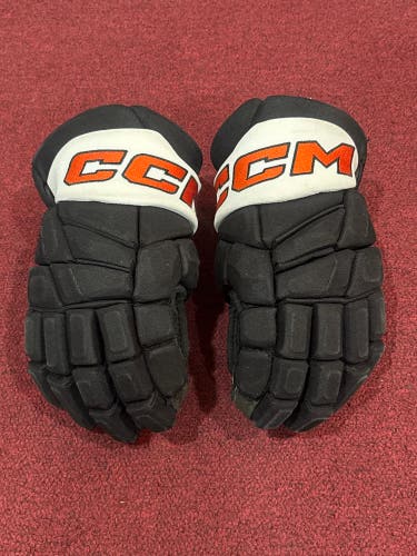 Philadelphia Flyers CCM JetSpeed FT8 Pro Gloves 14" Pro Stock Item#PG814