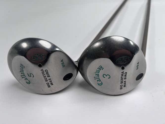 Callaway Big Bertha Warbird 3 & 5 Fairway Wood Set 15* 18* Ladies Gems Ladies LH